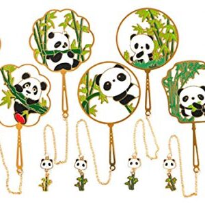 Unique Designed Panda Metal Bookmarks Specially Good for Gifts (Set of 7)