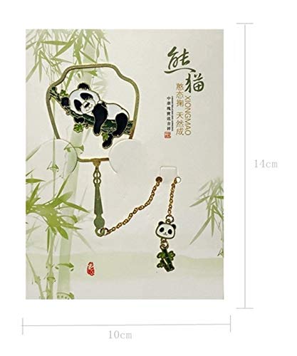 Unique Designed Panda Metal Bookmarks Specially Good for Gifts (Set of 7)