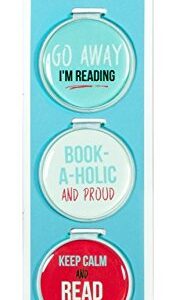 Just Clip it! Quote Bookmarks - (Set of 3 clip over the page markers) - Can't you see I'M READING, BOOKS are Sexy, I LIKE BIG BOOKS & I Cannot lie. Funny Bookmark Set of all ages.