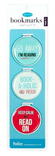 Just Clip it! Quote Bookmarks - (Set of 3 clip over the page markers) - Can't you see I'M READING, BOOKS are Sexy, I LIKE BIG BOOKS & I Cannot lie. Funny Bookmark Set of all ages.