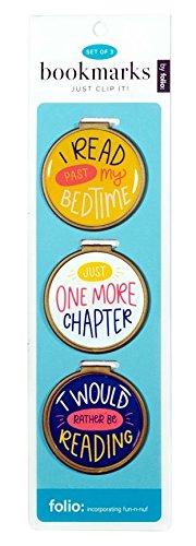 Just Clip it! Quote Bookmarks - (Set of 3 clip over the page markers) - Can't you see I'M READING, BOOKS are Sexy, I LIKE BIG BOOKS & I Cannot lie. Funny Bookmark Set of all ages.
