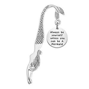 zuo bao mermaid scale charm bookmark sea mermaid quote always be yourself unless you can be a mermaid bookmark (mermaid bookmark)