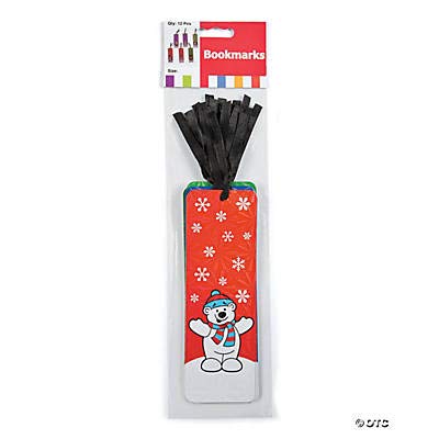 Fun Express Holiday Bookmarks with Activities for Christmas - Stationery - 24 Pieces