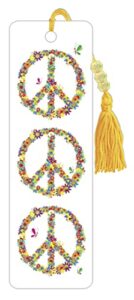 trends international floral peace sign bookmark