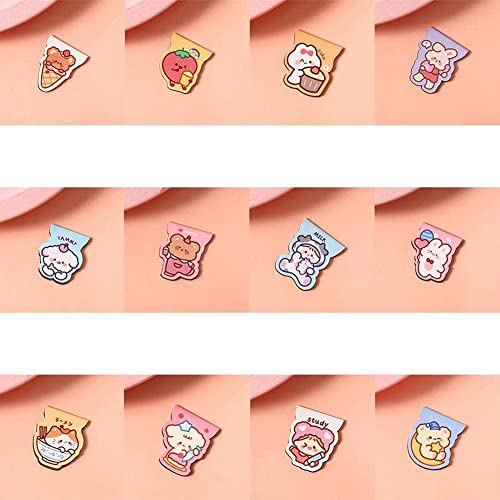 Cartoon Bookmark Book Page Folder Student Cute Half-fold Girl Bookmark Bookmark Cute Pet Magnetic Magnet Stationery Bookmarks