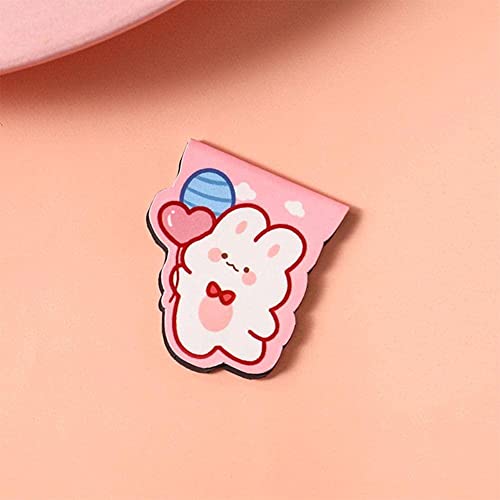 Cartoon Bookmark Book Page Folder Student Cute Half-fold Girl Bookmark Bookmark Cute Pet Magnetic Magnet Stationery Bookmarks