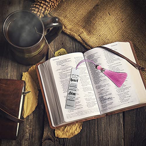 YUWANTR Trust in The Lord with All Your Heart Metal Bookmark Book Lover Gifts for Women Teens Students Friends Bookworm Readers Christian Religious Gifts for Women Men