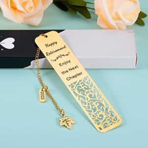 Happy Retirement Gifts Bookmarks for Women Men Book Lover Reader Coworkers Goodbye Farewell Gift for Boss Lady Nurse Doctor Teacher Retired Best Friends Leaving Going Away Birthday 2023 Retirement