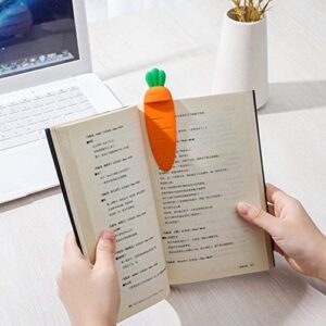 Cute Kawaii Carrot Bookmark Cartoon 3D Stereo Book Marks for Kids DIY Decoration Supplies Stationery Office Gift U4Z9 School