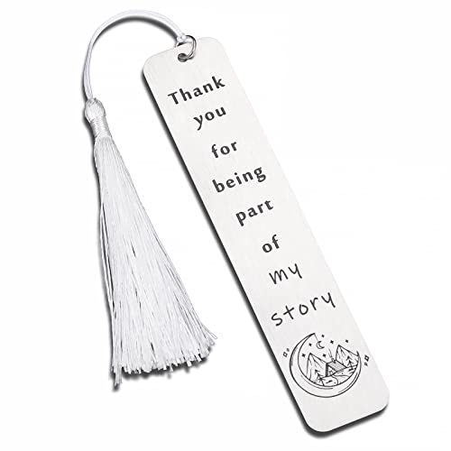 Thank You Gifts Appreciation Bookmark for Women Men Valentines Gifts Teachers Day Birthday Thanksgiving Gifts for Teacher Tutor Mentor Book Lover from Student Going Away Retirement Leaving Gifts