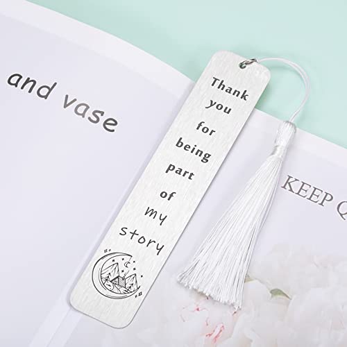 Thank You Gifts Appreciation Bookmark for Women Men Valentines Gifts Teachers Day Birthday Thanksgiving Gifts for Teacher Tutor Mentor Book Lover from Student Going Away Retirement Leaving Gifts