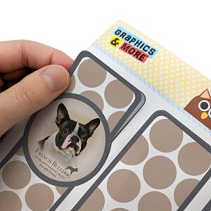 French Bulldog Dog Breed Set of 3 Glossy Laminated Bookmarks