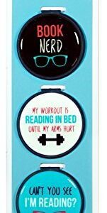 Just Clip it! Quote Bookmarks - (Set of 3 clip over the page markers) - GO away, I'm reading, I am silently correcting your grammar & My weekend is all BOOKED. Funny Bookmark Set - for of all ages.