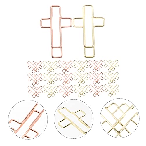 STOBOK 500 pcs Shape Exquisite School Bible Ornaments Organizer Small Metal Paperclips Bookmark Ticket Office Invitation Portable Creative Paper File Party Reading Files Modeling Book