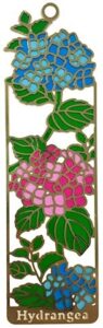 stained-glass style bookmark [sd] ( hydrangea )