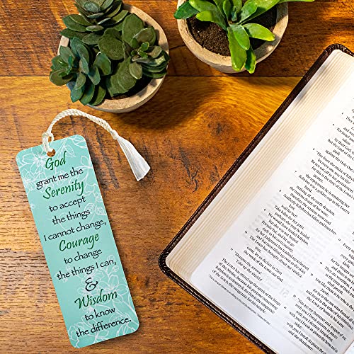 Serenity Prayer 2 x 6 Glossy Paper Bookmark with Tassel Pack of 12