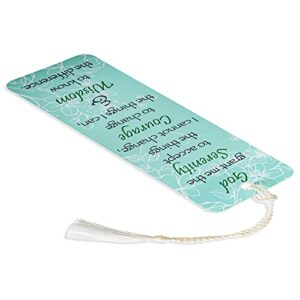 Serenity Prayer 2 x 6 Glossy Paper Bookmark with Tassel Pack of 12