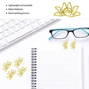 Shaped Paper Clips, 100 Pcs Office Clips Light Portable for Document