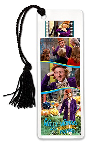 Willy Wonka and The Chocolate Factory FilmCells Bookmark with Tassel and 35mm Movie Film Cell