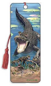 3d gator (alligator) lenticular royce bookmark – by artgame
