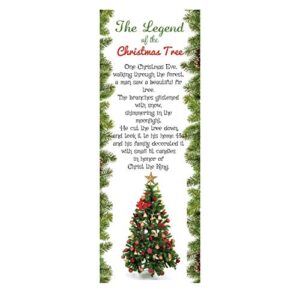 the legend of the christmas tree bookmarks glossy card tuck ins (100 count)