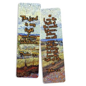 Christian Van Gogh Bookmarks Cards - God is Love (60 Pack)- Bible Scripture Prayer Cards - War Room Decor - Encouragement Gifts - VBS Bible Study Sunday School Baptism Church Camp Stocking Stuffers