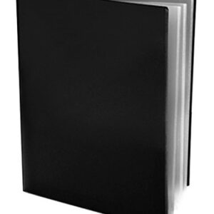 Ultra Pro - 10 Pack, Black 2-Pocket Folders with Clear Outside Pockets and 4 Pages