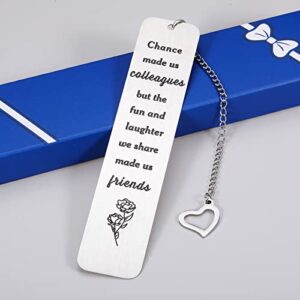 Coworker Leaving Gift Bookmark for Coworker Farewell Going Away Gift Good Bye Retirement Gifts for Women Colleague Friend Thank You for Boss Leader BFF Men Birthday Boss Day Going Away Goodbye