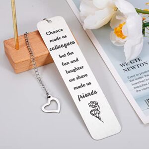 Coworker Leaving Gift Bookmark for Coworker Farewell Going Away Gift Good Bye Retirement Gifts for Women Colleague Friend Thank You for Boss Leader BFF Men Birthday Boss Day Going Away Goodbye