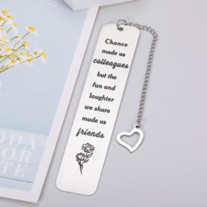 Coworker Leaving Gift Bookmark for Coworker Farewell Going Away Gift Good Bye Retirement Gifts for Women Colleague Friend Thank You for Boss Leader BFF Men Birthday Boss Day Going Away Goodbye