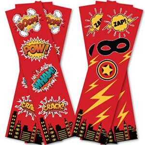 superhero bookmarks (20 count) – reading incentives – student classroom supplies – library summer reading program – superhero party favors