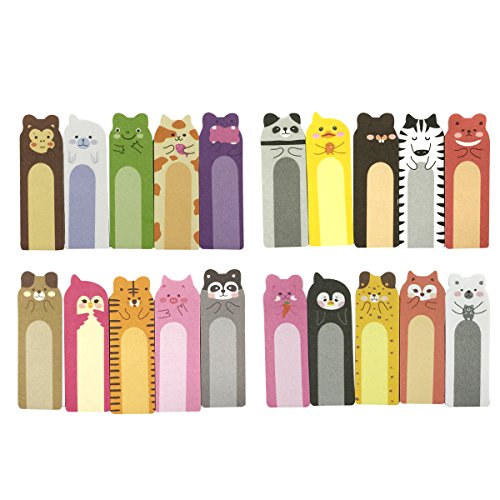 Wrapables® Animal Friends Bookmark Flag Tab Sticky Notes (Set of 4)