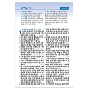 Big Letter Korean Bible Middle size zipper Index 큰글자 성경전서 초코 새찬송가 지퍼 색인 중 사이즈