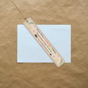 Wooden & Antique - Dear Mom, I Love You Today, Tomorrow and Always. Wooden Bookmarks, Custom Wooded Signed Bookmarks for Women, Book Markers for Men, Bookmarks for Book Lovers.…