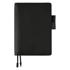 hobonichi techo cousin cover [a5 cover only] leather: ts basic – black