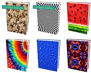 from The Original Home of Book Sox - 6 Nice Selections of Assorted Jumbo Prints Stretchable Book Covers. Including 2 Limited Editions (Cookie and Optical Illusion)