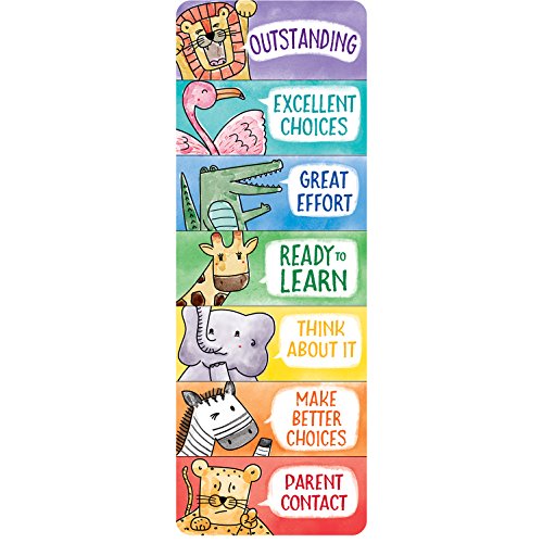 Creative Teaching Press Bookmark Safari Friends Desktop Behavior Clip Charts, Ctp 0698 with