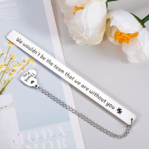 Thank You Gift Bookmark for Boss Leader Supervisor Mentor Christmas Birthday Bookmark Gifts for Colleague Coworker Friends Coach Going Away Leaving Retirement Office Thank You Memorial Gifts