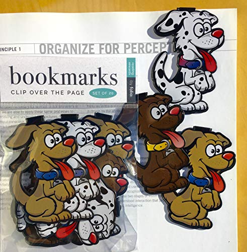 Dog Bookmarks - (Set of 20 Book Markers) Bulk Animal Bookmarks for Students, Kids, Teens, Girls & Boys. Ideal for Reading incentives, Birthday Favors, Reading Awards and Classroom Prizes!