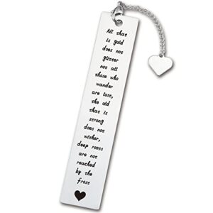 love funny inspirational bookmark gifts for women, bookmarks for sister girl daughter bookworm book friend sister gifts friendship gifts