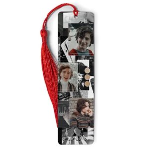 bookmarks ruler metal timothee bookography chalamet measure collage tassels bookworm for markers bookmark gift reading christmas ornament bibliophile book
