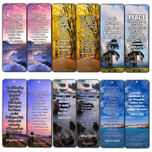 bible verses about stress and anxiety kjv bookmarks (12-pack) – inspiring scriptural texts about how to relieve our worries