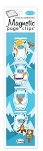 yeti illustrated magnetic page clips set of 4 by re-marks