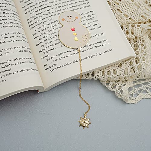 KIZOSA Metal Bookmark-Unique New Year Gifts- Cute Bookmarks for Women Kids Friends Teacher Girls- Book Markers Gifts for Book Lovers -Christmas Valentine Birthday Book Mark Gift