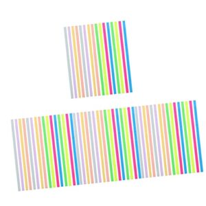 nuobesty 4pcs 2 teacher adhesive self marking pad reading sticky for stickers bookmarks pads fluorescence strips file memo colored tabs highlight books of markers guided portable