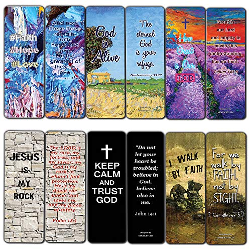 Favorite Bible Verses Bookmarks How Great is Our God Bookmarks (30 Pack) - Handy Life Changing Bible Texts That are Very Uplifting - Stocking Stuffers Encouragement Tool - Bible Study Church Supplies