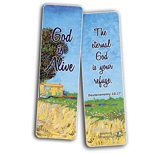 Favorite Bible Verses Bookmarks How Great is Our God Bookmarks (12 Pack) - Collection of Inspiring and Motivational Bible Verses - Scripture Cards Variety Bulk Buy - Sunday School Baptism Rewards