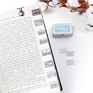 Bookfriends Multi-Purpose Bookmarks Book Line Marker Paper Clip Le Tour du Monde en 80 jours Set of 12