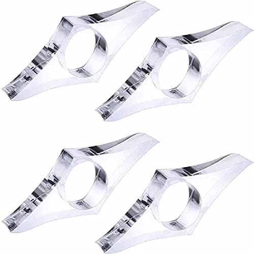 Thumb Ring Page Holder, Acrylic Convenient Bookmarks, Multi-Function Page Holder Thumb Book Support, Transparent Thumb Bookmark(M)