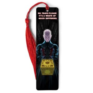 bookmarks ruler metal hellraiser bookography horror tassels movies reading measure bookworm for book bibliophile gift reading christmas ornament markers